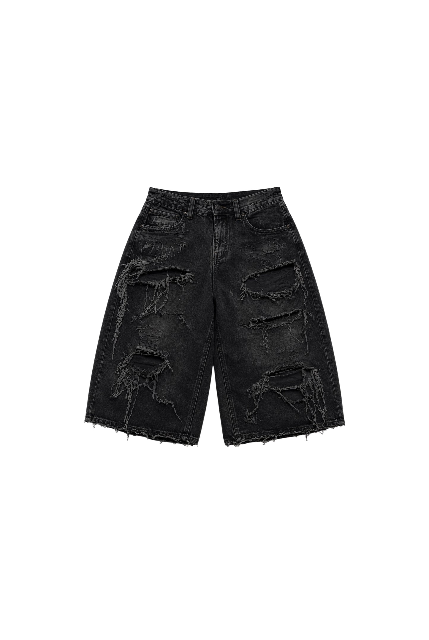 Distressed Jorts - Midnight